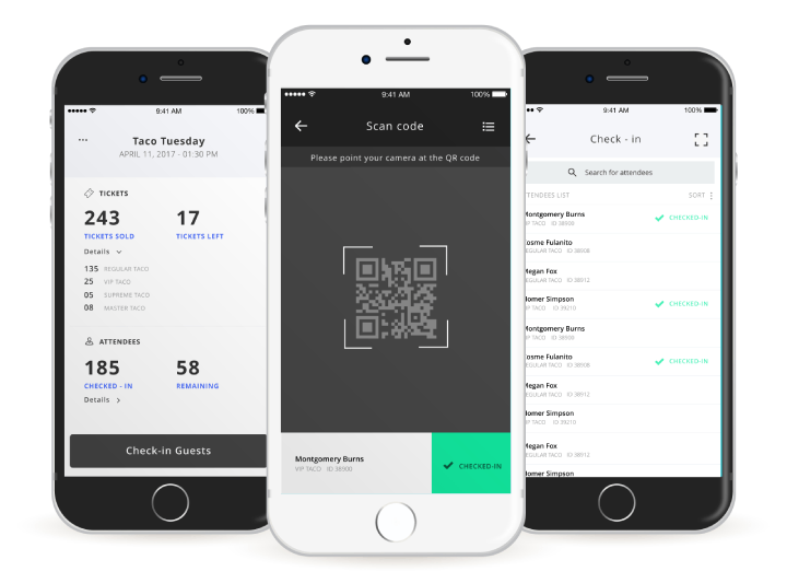 Ticketbutler check-in application